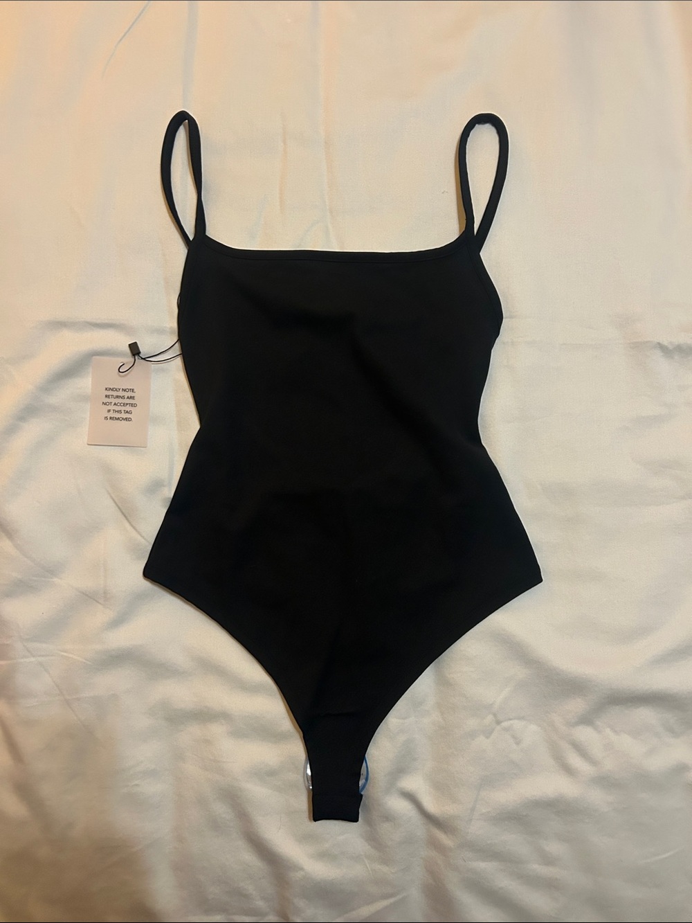 GRLFRND low back black bodysuit NWT
